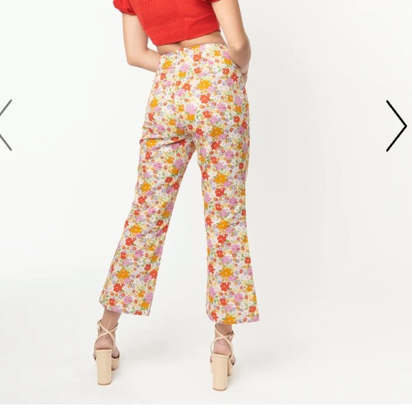 New with tags, Floral pants from Unique Vintage - Picture 3 of 4